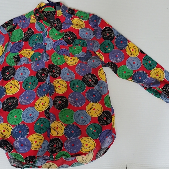 Lizwear 1980s record album blouse - Picture 6 of 7